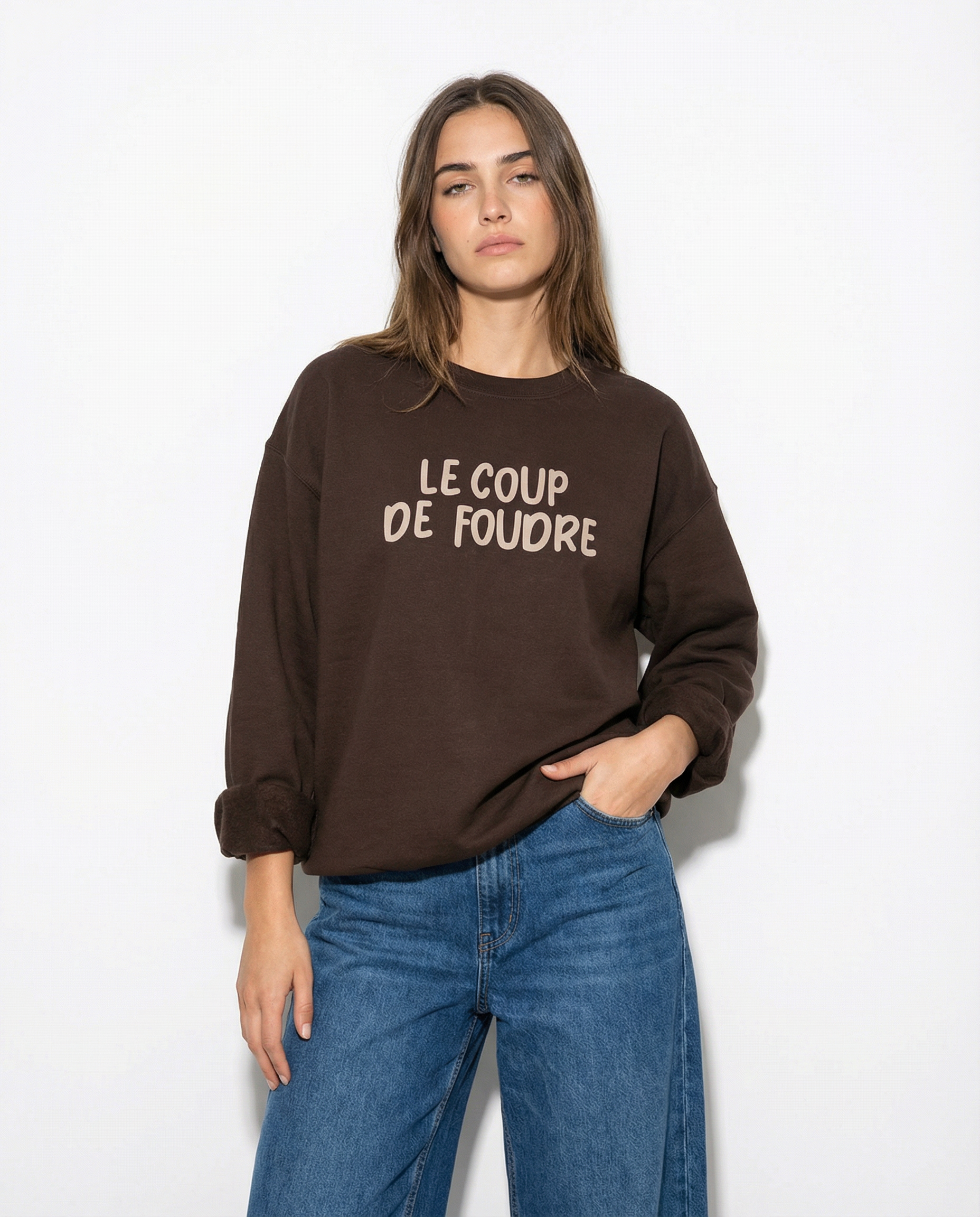 Le coup de foudre(一目惚れ)」スウェットシャツ