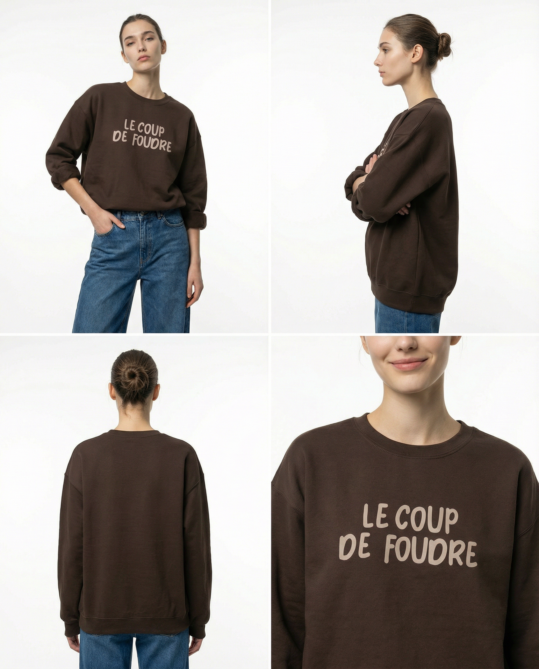 Le coup de foudre(一目惚れ)」スウェットシャツ