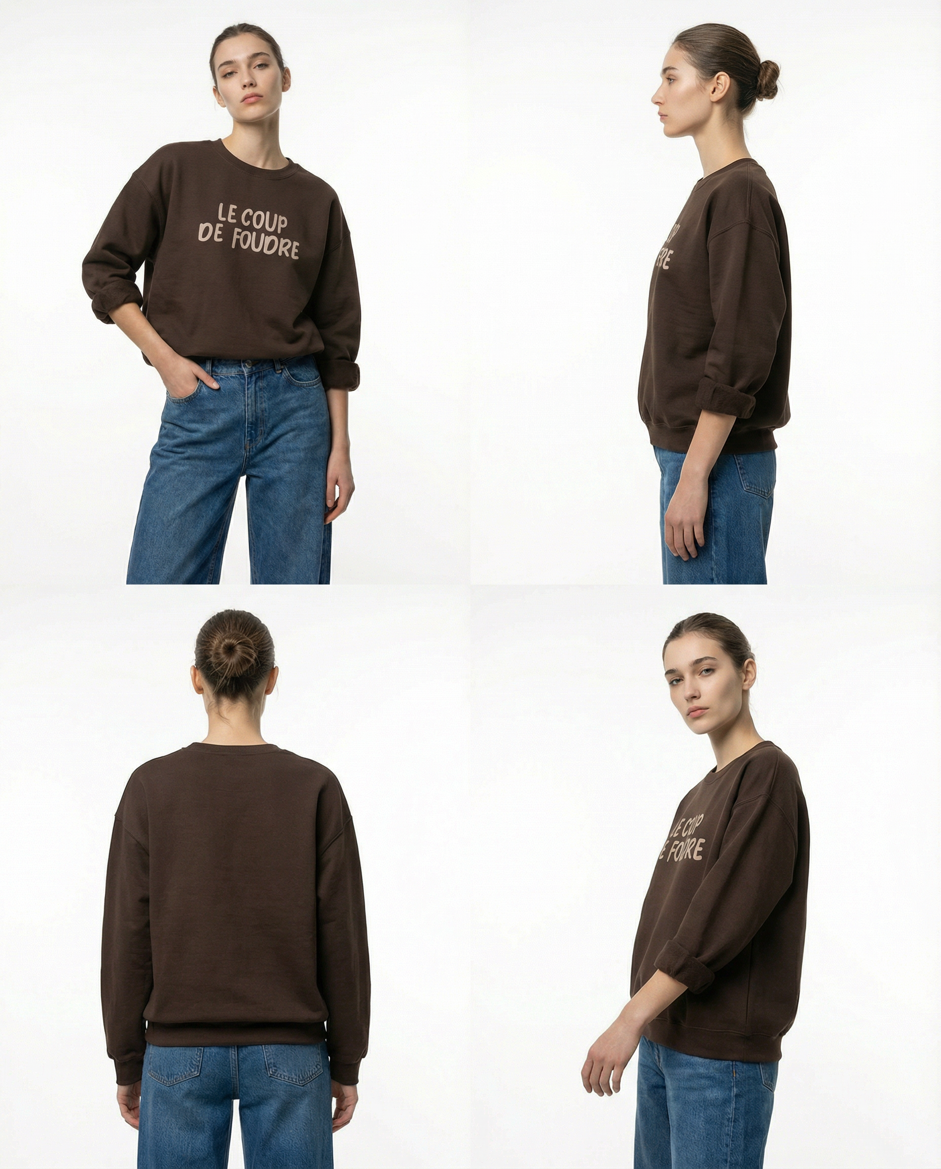 Le coup de foudre(一目惚れ)」スウェットシャツ