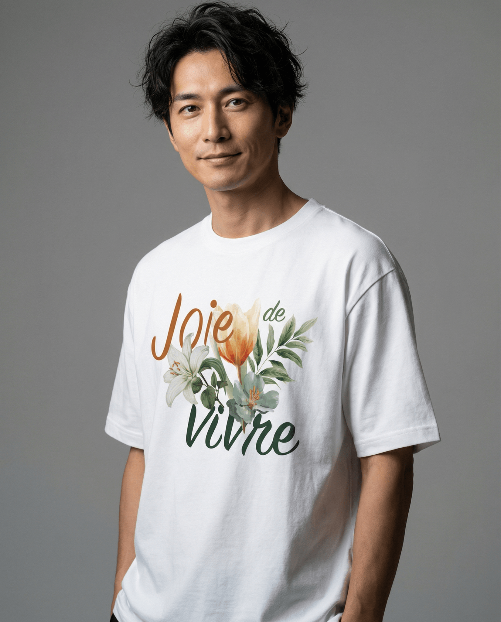 「JOIE DE VIVRE(生きる喜び)」ヘビーウェイト半袖Tシャツ (Unisex)