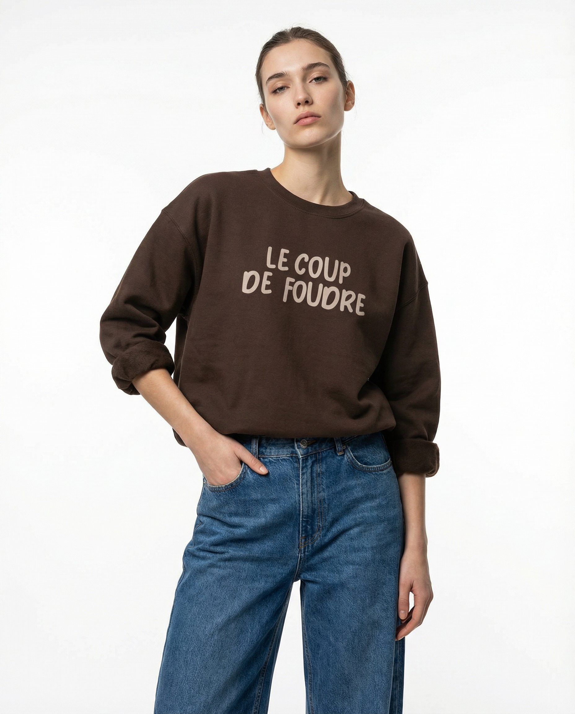 Le coup de foudre(一目惚れ)」スウェットシャツ