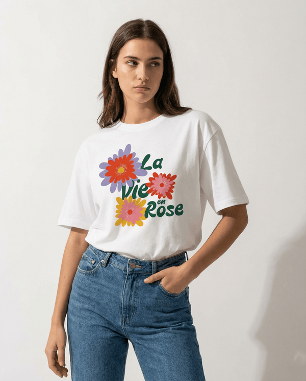 ユニセックスTシャツ「Poésie」- La Vie en Rose