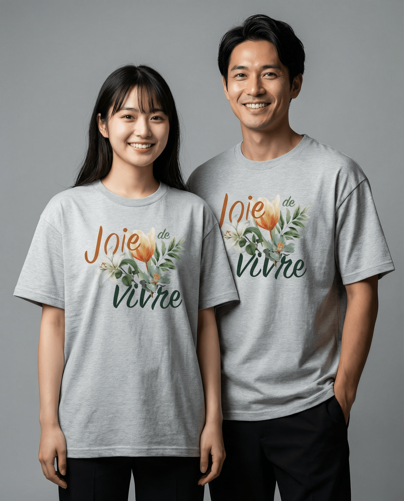「JOIE DE VIVRE（生きる喜び）」ヘビーウェイト半袖Tシャツ (Unisex)