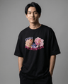 「DOUX PRINTEMPS」ボタニカル ビッグシルエットT